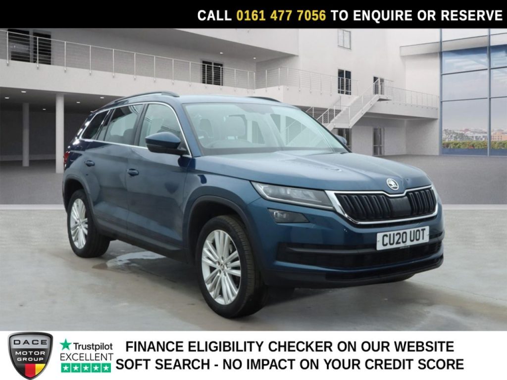 Used 2020 BLUE SKODA KODIAQ SUV 1.5 TSI ACT SE L SUV 5dr Petrol DSG Euro 6 (s/s) (7 Seat) (150 ps) (reg. 2020-03-23) for sale in Stockport