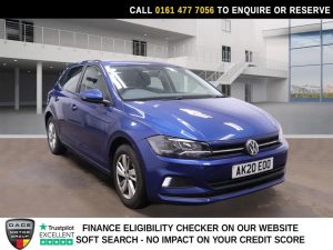 Used 2020 BLUE VOLKSWAGEN POLO Hatchback 1.0 EVO SE Hatchback 5dr Petrol Manual Euro 6 (s/s) (80 ps) (reg. 2020-06-29) for sale in Stockport