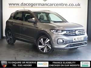 Used 2020 GREY VOLKSWAGEN T-CROSS SUV 1.0 TSI R-Line SUV 5dr Petrol DSG Euro 6 (s/s) (110 ps) (reg. 2020-09-30) for sale in Altrincham
