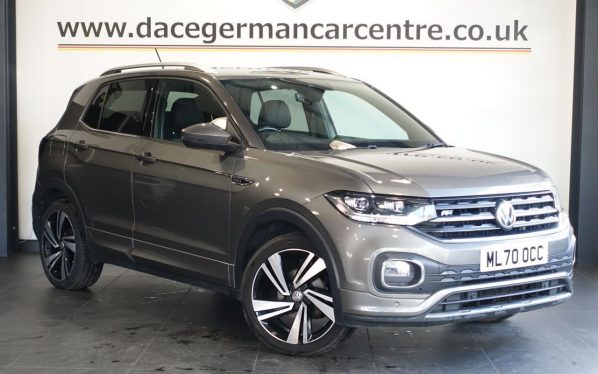 Used 2020 GREY VOLKSWAGEN T-CROSS SUV 1.0 TSI R-Line SUV 5dr Petrol DSG Euro 6 (s/s) (110 ps) (reg. 2020-09-30) for sale in Altrincham