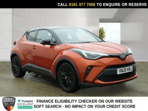 Used 2020 ORANGE TOYOTA C-HR SUV 2.0 VVT-h Orange Edition SUV 5dr Petrol Hybrid CVT Euro 6 (s/s) (184 ps) (reg. 2020-07-17) for sale in Stockport