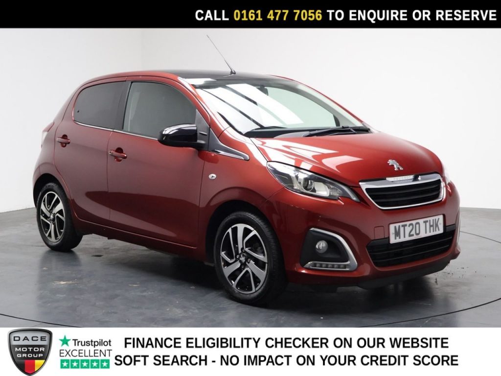 Used 2020 RED PEUGEOT 108 Hatchback 1.0 Allure Hatchback 5dr Petrol Manual Euro 6 (s/s) (72 ps) (reg. 2020-08-27) for sale in Stockport