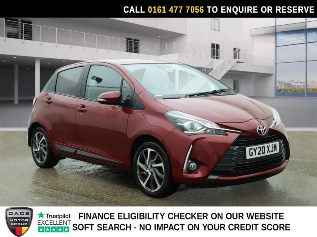 Used 2020 RED TOYOTA YARIS Hatchback 1.5 VVT-i Y20 Bi-tone Hatchback 5dr Petrol Manual Euro 6 (111 ps) (reg. 2020-06-30) for sale in Stockport