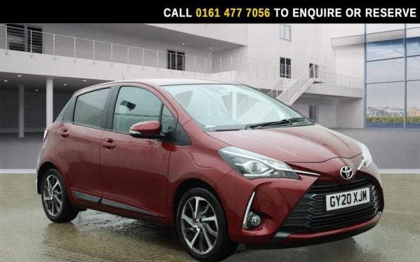 Used 2020 RED TOYOTA YARIS Hatchback 1.5 VVT-i Y20 Bi-tone Hatchback 5dr Petrol Manual Euro 6 (111 ps) (reg. 2020-06-30) for sale in Stockport