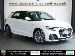 Used 2020 WHITE AUDI A1 Hatchback 1.0 TFSI 25 S line Sportback 5dr Petrol Manual Euro 6 (s/s) (95 ps) (reg. 2020-03-01) for sale in Altrincham