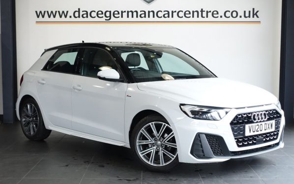 Used 2020 WHITE AUDI A1 Hatchback 1.0 TFSI 25 S line Sportback 5dr Petrol Manual Euro 6 (s/s) (95 ps) (reg. 2020-03-01) for sale in Altrincham