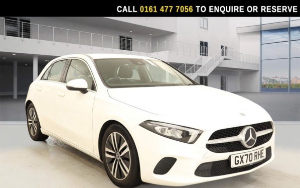 Used 2020 WHITE MERCEDES-BENZ A-CLASS Hatchback 1.3 A180 Sport Hatchback 5dr Petrol Manual Euro 6 (s/s) (136 ps) (reg. 2020-10-09) for sale in Stockport