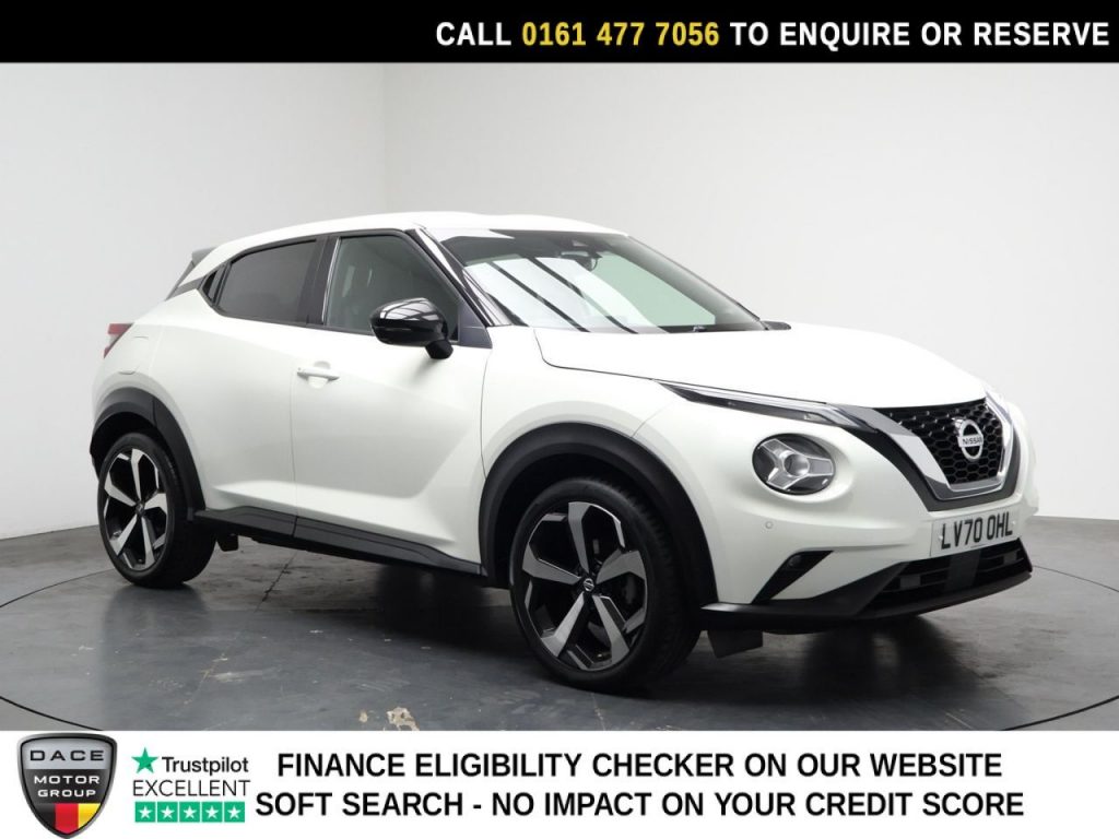 Used 2020 WHITE NISSAN JUKE SUV 1.0 DIG-T Tekna SUV 5dr Petrol DCT Auto Euro 6 (s/s) (114 ps) (reg. 2020-10-08) for sale in Stockport