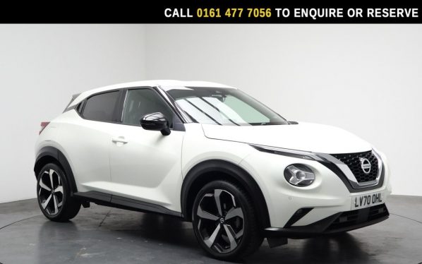 Used 2020 WHITE NISSAN JUKE SUV 1.0 DIG-T Tekna SUV 5dr Petrol DCT Auto Euro 6 (s/s) (114 ps) (reg. 2020-10-08) for sale in Stockport