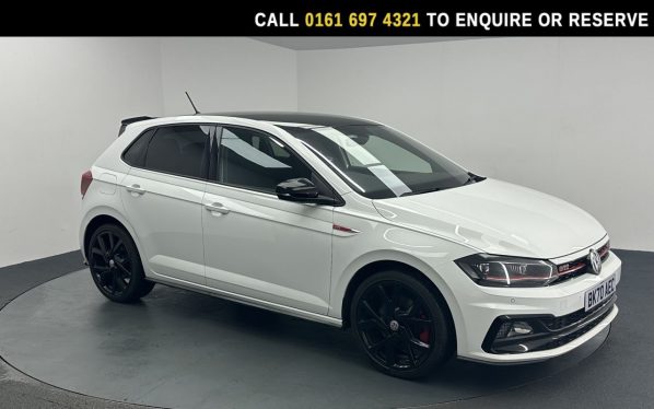 Used 2020 WHITE VOLKSWAGEN POLO Hatchback 2.0 TSI GTI+ Hatchback 5dr Petrol DSG Euro 6 (s/s) (207 ps) (reg. 2020-09-04) for sale in Manchester