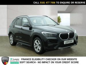 Used 2021 BLACK BMW X1 SUV 1.5 18i SE SUV 5dr Petrol DCT sDrive Euro 6 (s/s) (136 ps) (reg. 2021-12-16) for sale in Stockport