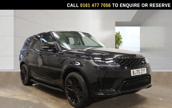Used 2021 BLACK LAND ROVER RANGE ROVER SPORT SUV 3.0 D300 MHEV HSE Silver SUV 5dr Diesel Auto 4WD Euro 6 (s/s) (300 ps) (reg. 2021-02-01) for sale in Stockport