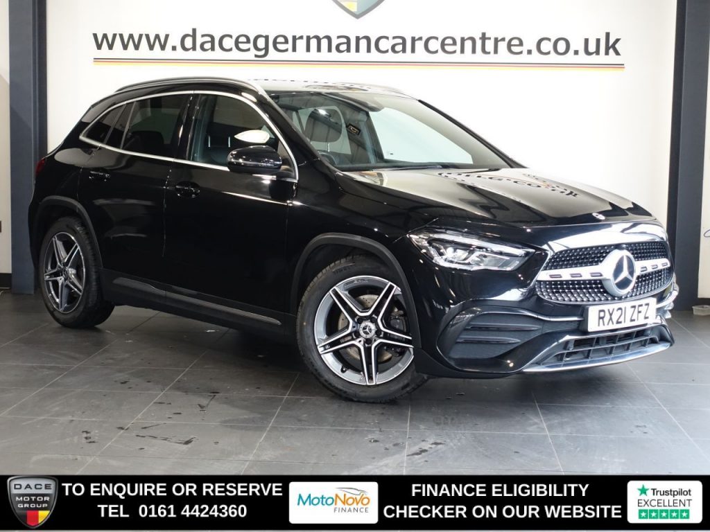 Used 2021 BLACK MERCEDES-BENZ GLA SUV 2.0 GLA220d AMG Line SUV 5dr Diesel 8G-DCT 4MATIC Euro 6 (s/s) (190 ps) (reg. 2021-04-08) for sale in Altrincham