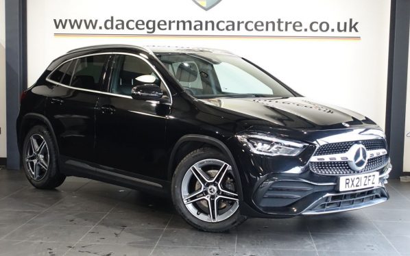 Used 2021 BLACK MERCEDES-BENZ GLA SUV 2.0 GLA220d AMG Line SUV 5dr Diesel 8G-DCT 4MATIC Euro 6 (s/s) (190 ps) (reg. 2021-04-08) for sale in Altrincham