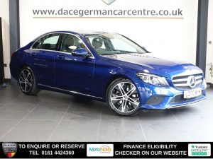 Used 2021 BLUE MERCEDES-BENZ C-CLASS Saloon 2.0 C220d Sport Saloon 4dr Diesel G-Tronic+ Euro 6 (s/s) (194 ps) (reg. 2021-01-29) for sale in Altrincham