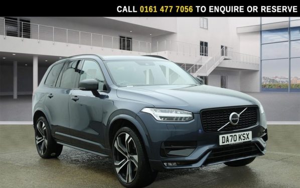Used 2021 BLUE VOLVO XC90 SUV 2.0 B5 MHEV R-Design Pro SUV 5dr Diesel Hybrid Auto 4WD Euro 6 (s/s) (235 ps) (reg. 2021-02-15) for sale in Stockport