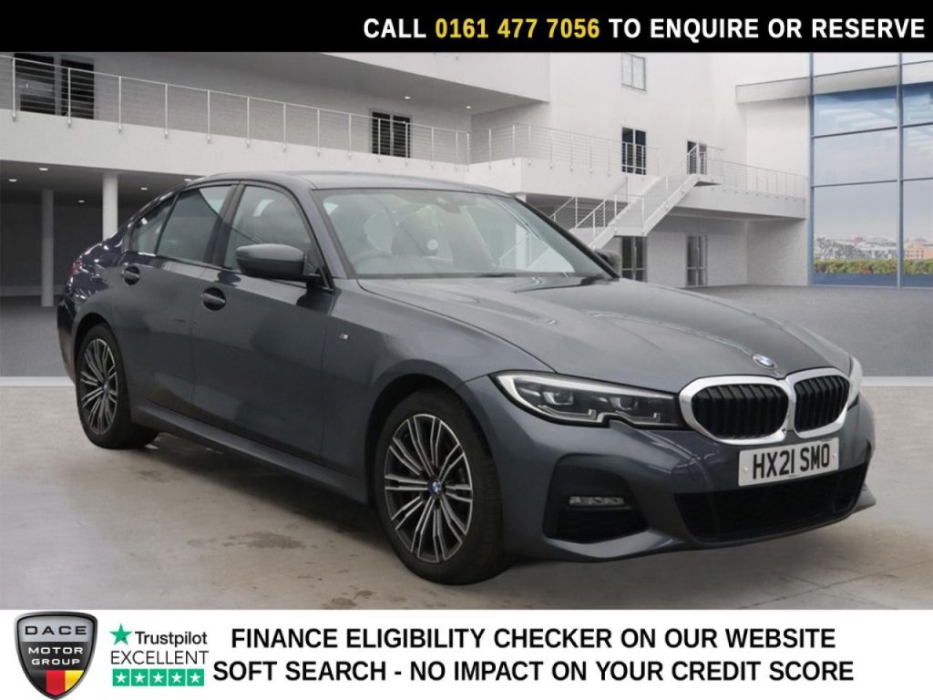 Used 2021 GREY BMW 3 SERIES Saloon 2.0 330e 12kWh M Sport Saloon 4dr Petrol Plug-in Hybrid Auto Euro 6 (s/s) (292 ps) (reg. 2021-03-10) for sale in Stockport