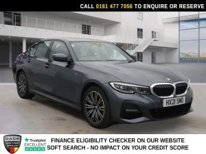 Used 2021 GREY BMW 3 SERIES Saloon 2.0 330e 12kWh M Sport Saloon 4dr Petrol Plug-in Hybrid Auto Euro 6 (s/s) (292 ps) (reg. 2021-03-10) for sale in Stockport