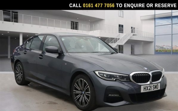 Used 2021 GREY BMW 3 SERIES Saloon 2.0 330e 12kWh M Sport Saloon 4dr Petrol Plug-in Hybrid Auto Euro 6 (s/s) (292 ps) (reg. 2021-03-10) for sale in Stockport
