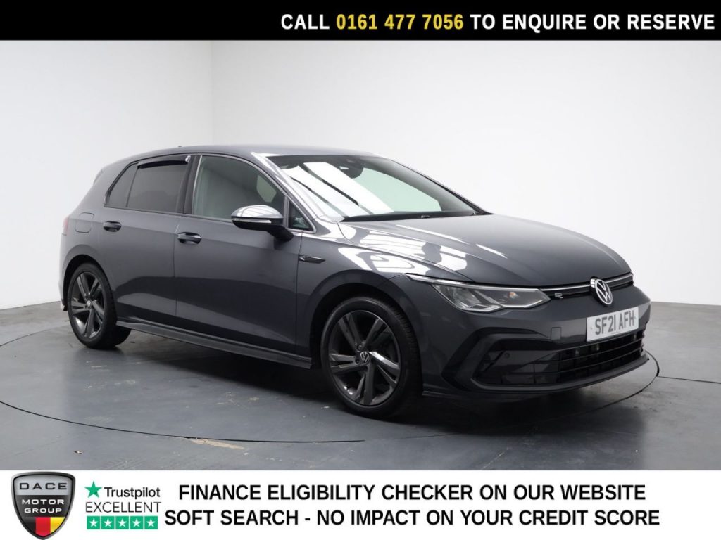 Used 2021 GREY VOLKSWAGEN GOLF Hatchback 1.5 eTSI MHEV R-Line Hatchback 5dr Petrol Hybrid DSG Euro 6 (s/s) (150 ps) (reg. 2021-08-18) for sale in Stockport