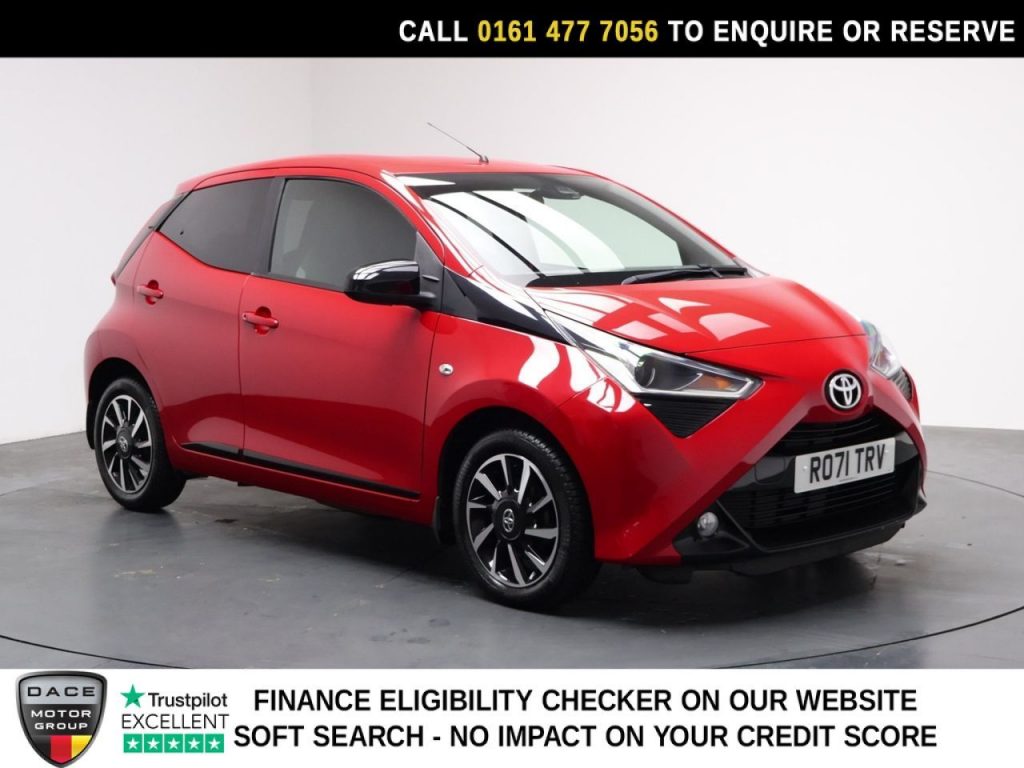 Used 2021 RED TOYOTA AYGO Hatchback 1.0 VVT-i x-trend Hatchback 5dr Petrol Manual Euro 6 (s/s) (71 ps) (reg. 2021-09-30) for sale in Stockport