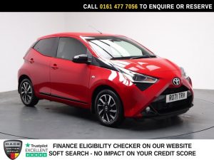Used 2021 RED TOYOTA AYGO Hatchback 1.0 VVT-i x-trend Hatchback 5dr Petrol Manual Euro 6 (s/s) (71 ps) (reg. 2021-09-30) for sale in Stockport