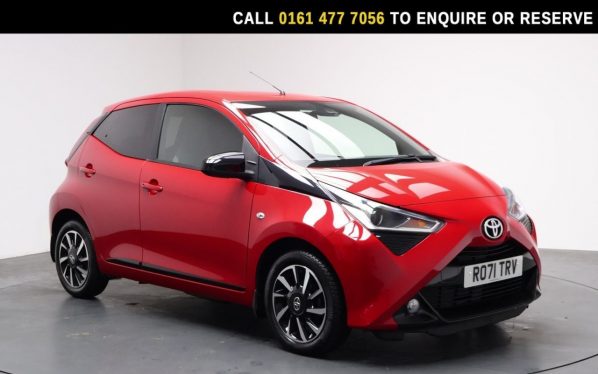 Used 2021 RED TOYOTA AYGO Hatchback 1.0 VVT-i x-trend Hatchback 5dr Petrol Manual Euro 6 (s/s) (71 ps) (reg. 2021-09-30) for sale in Stockport