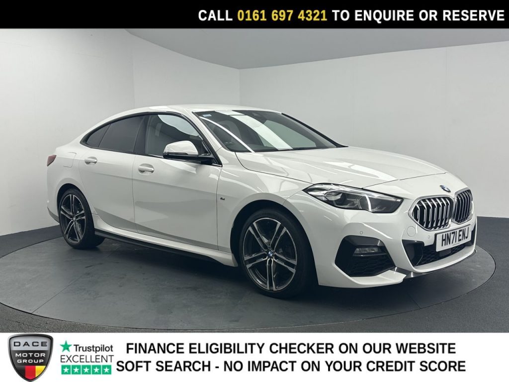 Used 2021 WHITE BMW 2 SERIES GRAN COUPE Saloon 2.0 218d M Sport Saloon 4dr Diesel Manual Euro 6 (s/s) (150 ps) (reg. 2021-10-18) for sale in Manchester