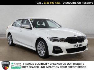 Used 2021 WHITE BMW 3 SERIES Saloon 2.0 330e 12kWh M Sport Saloon 4dr Petrol Plug-in Hybrid Auto xDrive Euro 6 (s/s) (292 ps) (reg. 2021-08-10) for sale in Manchester