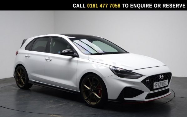 Used 2021 WHITE HYUNDAI I30 Hatchback 2.0 T-GDi N Performance Hatchback 5dr Petrol DCT Euro 6 (s/s) (280 ps) (reg. 2021-06-24) for sale in Stockport