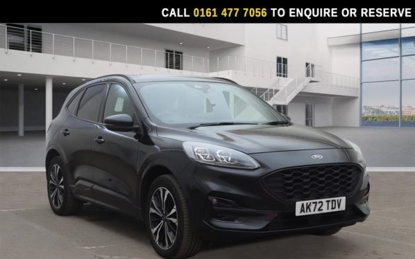 Used 2022 BLACK FORD KUGA SUV 2.5 Duratec 14.4kWh ST-Line X Edition SUV 5dr Petrol Plug-in Hybrid CVT Euro 6 (s/s) (225 ps) (reg. 2022-11-18) for sale in Stockport