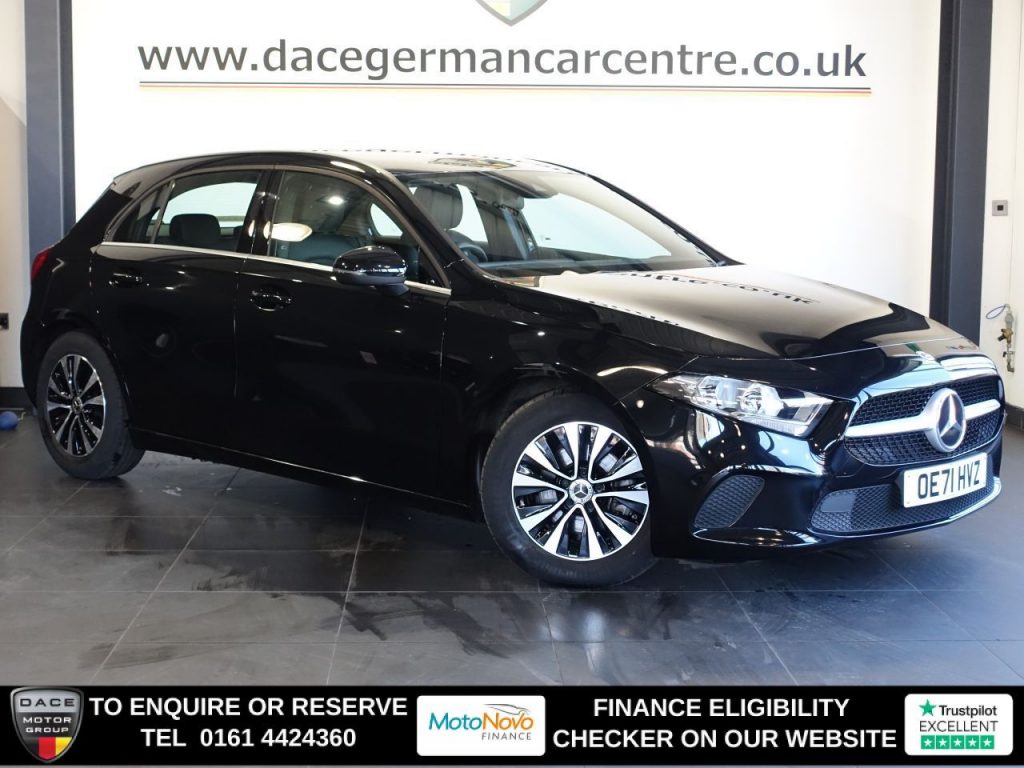 Used 2022 BLACK MERCEDES-BENZ A-CLASS Hatchback 1.3 A180 SE Hatchback 5dr Petrol Manual Euro 6 (s/s) (136 ps) (reg. 2022-02-07) for sale in Altrincham