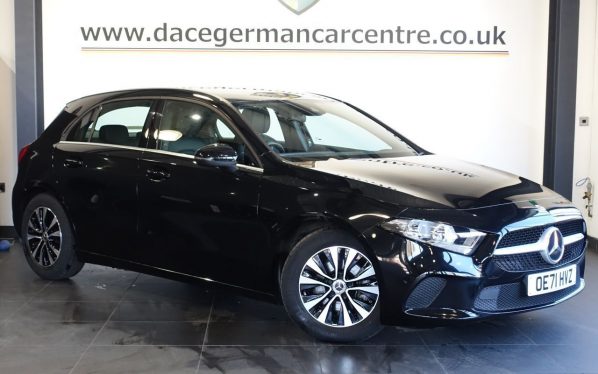 Used 2022 BLACK MERCEDES-BENZ A-CLASS Hatchback 1.3 A180 SE Hatchback 5dr Petrol Manual Euro 6 (s/s) (136 ps) (reg. 2022-02-07) for sale in Altrincham