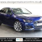 Used 2022 BLUE AUDI A4 Saloon 2.0 TDI 40 Sport Edition Saloon 4dr Diesel S Tronic quattro Euro 6 (s/s) (204 ps) (reg. 2022-10-28) for sale in Altrincham