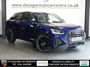 Used 2022 BLUE AUDI Q2 SUV 1.5 TFSI CoD 35 Black Edition SUV 5dr Petrol Manual Euro 6 (s/s) (150 ps) (reg. 2022-04-07) for sale in Altrincham