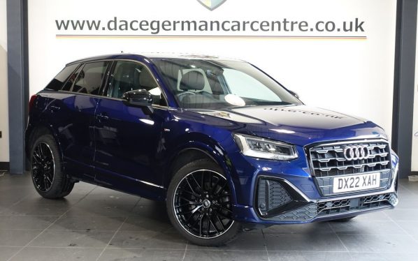 Used 2022 BLUE AUDI Q2 SUV 1.5 TFSI CoD 35 Black Edition SUV 5dr Petrol Manual Euro 6 (s/s) (150 ps) (reg. 2022-04-07) for sale in Altrincham
