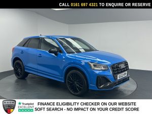 Used 2022 BLUE AUDI Q2 SUV 1.5 TFSI CoD 35 Black Edition SUV 5dr Petrol S Tronic Euro 6 (s/s) (150 ps) (reg. 2022-04-23) for sale in Manchester