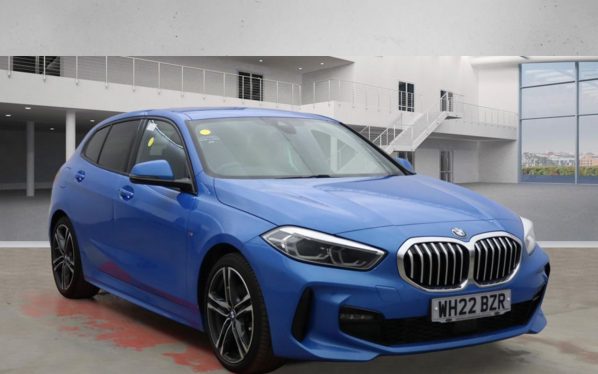Used 2022 BLUE BMW 1 SERIES Hatchback 2.0 118d M Sport (LCP) Hatchback 5dr Diesel Manual Euro 6 (s/s) (150 ps) (reg. 2022-03-16) for sale in Altrincham