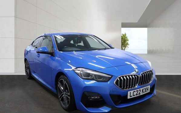 Used 2022 BLUE BMW 2 SERIES GRAN COUPE Saloon 1.5 218i M Sport Saloon 4dr Petrol DCT Euro 6 (s/s) (136 ps) (reg. 2022-05-06) for sale in Altrincham