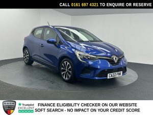 Used 2022 BLUE RENAULT CLIO Hatchback 1.0 TCe Iconic Edition Hatchback 5dr Petrol Manual Euro 6 (s/s) (90 ps) (reg. 2022-04-22) for sale in Manchester