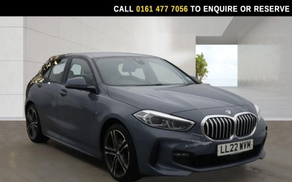 Used 2022 GREY BMW 1 SERIES Hatchback 1.5 118i M Sport (LCP) Hatchback 5dr Petrol Manual Euro 6 (s/s) (136 ps) (reg. 2022-06-28) for sale in Stockport