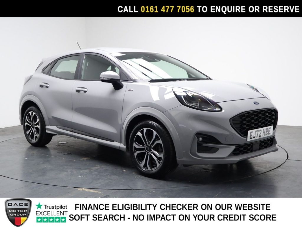 Used 2022 GREY FORD PUMA SUV 1.0T EcoBoost MHEV ST-Line SUV 5dr Petrol Hybrid DCT Euro 6 (s/s) (125 ps) (reg. 2022-11-24) for sale in Stockport