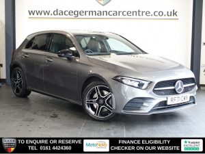 Used 2022 GREY MERCEDES-BENZ A-CLASS Hatchback 1.3 A250e 15.6kWh AMG Line Edition (Premium) Hatchback 5dr Petrol Plug-in Hybrid 8G-DCT Euro 6 (s/s) (218 ps) (reg. 2022-02-17) for sale in Altrincham