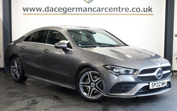 Used 2022 GREY MERCEDES-BENZ CLA Saloon 2.0 CLA220d AMG Line Coupe 4dr Diesel 8G-DCT Euro 6 (s/s) (190 ps) (reg. 2022-03-07) for sale in Altrincham