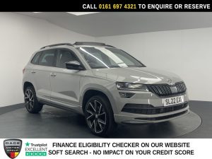 Used 2022 GREY SKODA KAROQ SUV 1.5 TSI ACT SportLine SUV 5dr Petrol DSG Euro 6 (s/s) (150 ps) (reg. 2022-05-26) for sale in Manchester