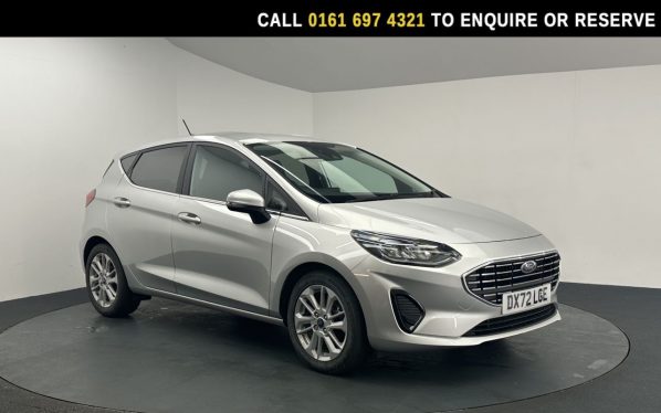 Used 2022 SILVER FORD FIESTA Hatchback 1.0T EcoBoost MHEV Titanium Hatchback 5dr Petrol Hybrid Manual Euro 6 (s/s) (125 ps) (reg. 2022-09-20) for sale in Manchester