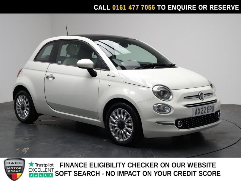 Used 2022 WHITE FIAT 500 Hatchback 1.0 MHEV Dolcevita Hatchback 3dr Petrol Manual Euro 6 (s/s) (70 bhp) (reg. 2022-07-30) for sale in Stockport