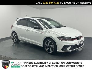 Used 2022 WHITE VOLKSWAGEN POLO Hatchback 2.0 TSI GTI Hatchback 5dr Petrol DSG Euro 6 (s/s) (207 ps) (reg. 2022-06-17) for sale in Manchester