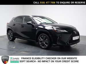 Used 2023 BLACK LEXUS UX SUV 2.0 250h F Sport SUV 5dr Petrol Hybrid E-CVT Euro 6 (s/s) (184 ps) (reg. 2023-04-21) for sale in Stockport