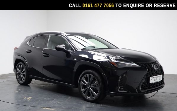 Used 2023 BLACK LEXUS UX SUV 2.0 250h F Sport SUV 5dr Petrol Hybrid E-CVT Euro 6 (s/s) (184 ps) (reg. 2023-04-21) for sale in Stockport